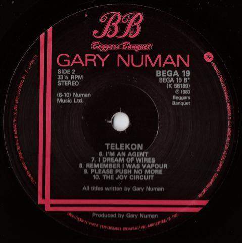 BEGA 19 B Side Label.